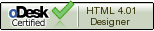 oDesk Certified HTML 4.01 Designer